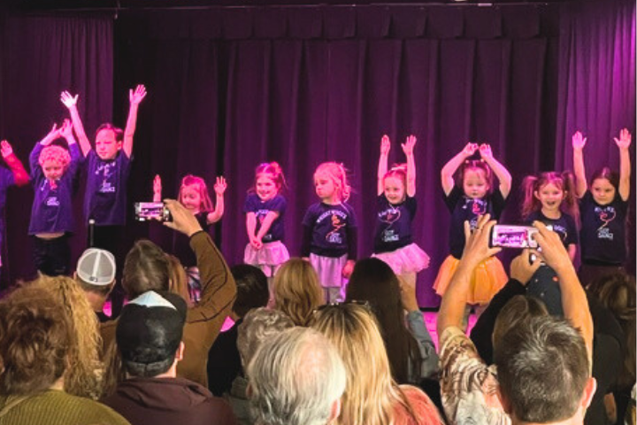 The March dance recital was a success with a packed room full of parents, family, friends, and community supporters.