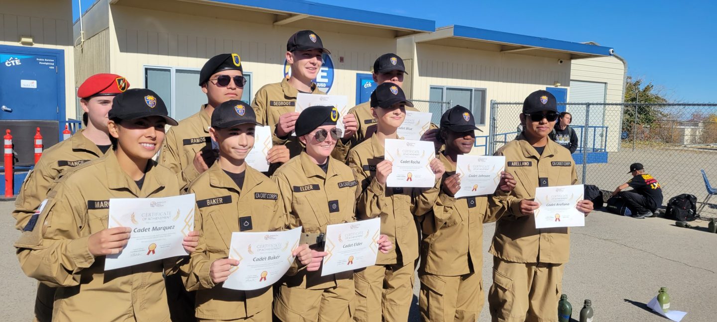 Cadets worked with the Department of Public Health, Institute for Public Strategies to train and provided all staff with NARCAN for their classrooms. Cadets then received a certificate for all their hard work.