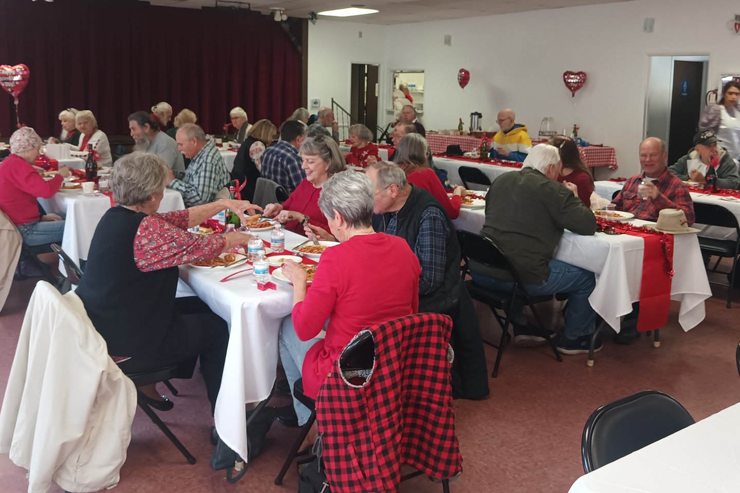 PHOTO CREDIT:  Michelle Hannon-Tri-Community NewsPlus

Wrightwood Seniors enjoy a delicious breakfast and are excited to see what the St. Patrick's Day gathering has in store for them.