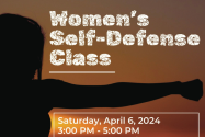 Sign up today for the PPHCSD Women's Self-Defense Class on Saturday, April 6th.